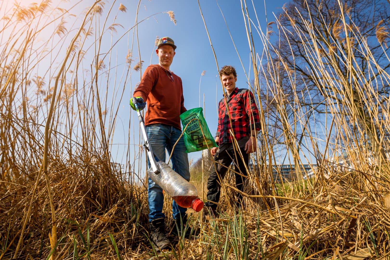 Ruim 5 stuks afval of 5 minuten op