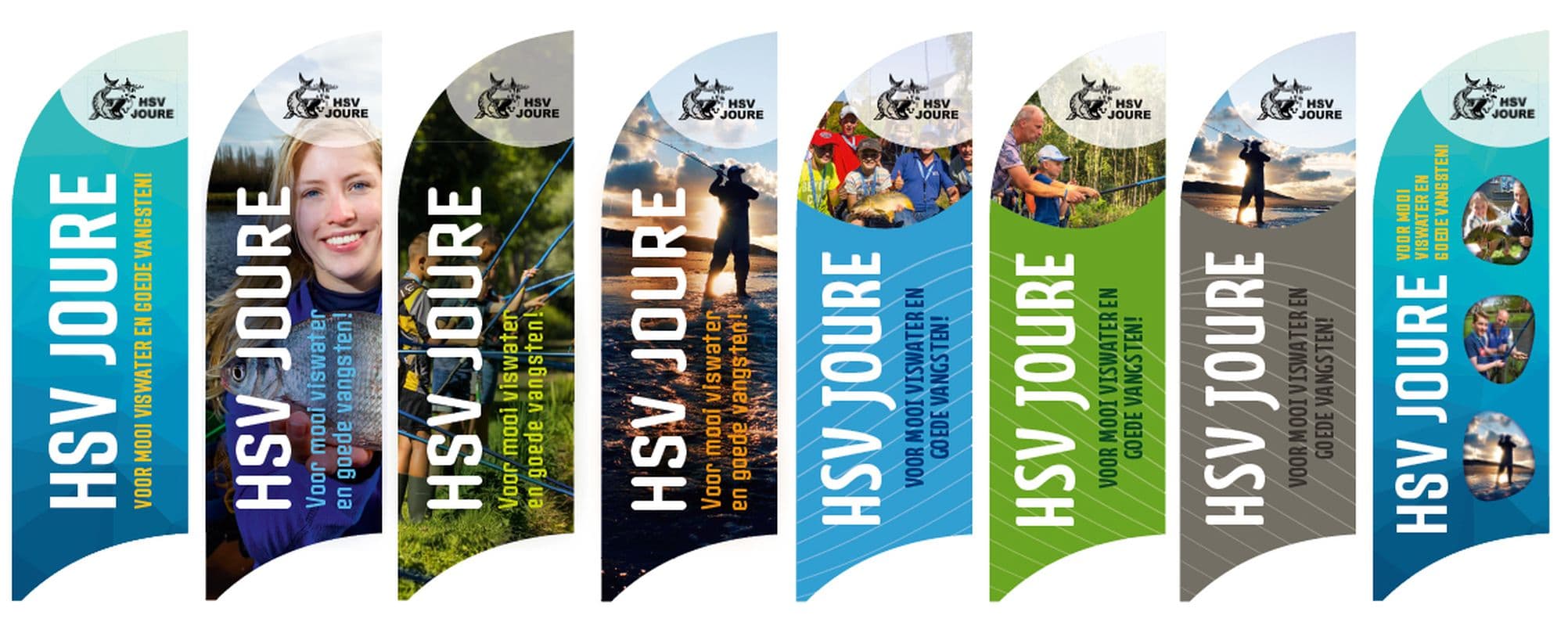 Spandoek, beachflag en hesjes